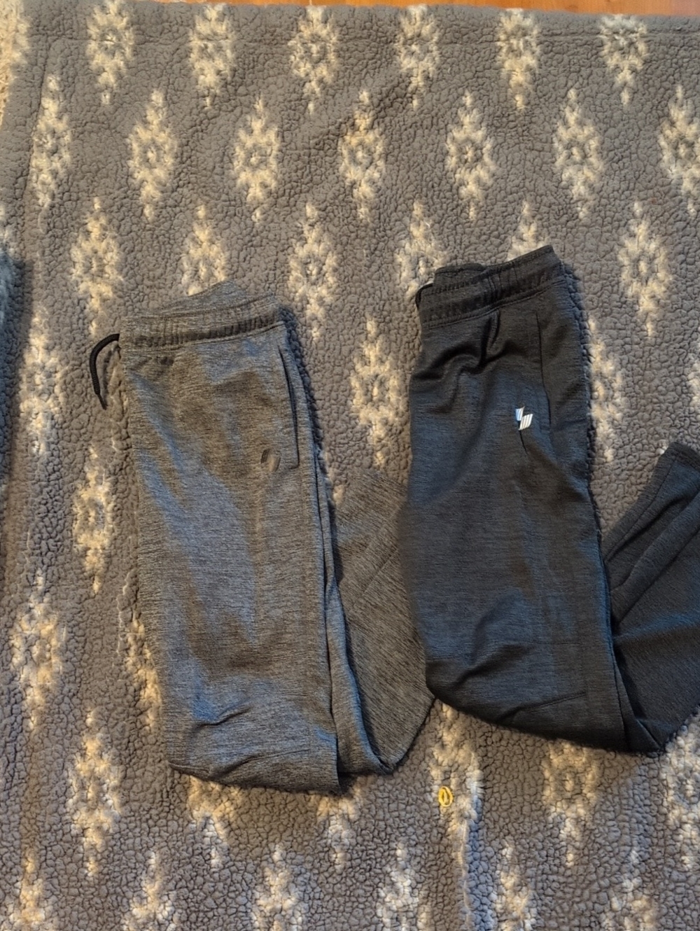 Sporto Kids Gray Active Jogger Pants - Dual Gray Tones